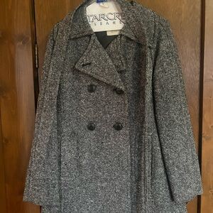 Old Navy Women's Black Double-Breasted Pea Coat